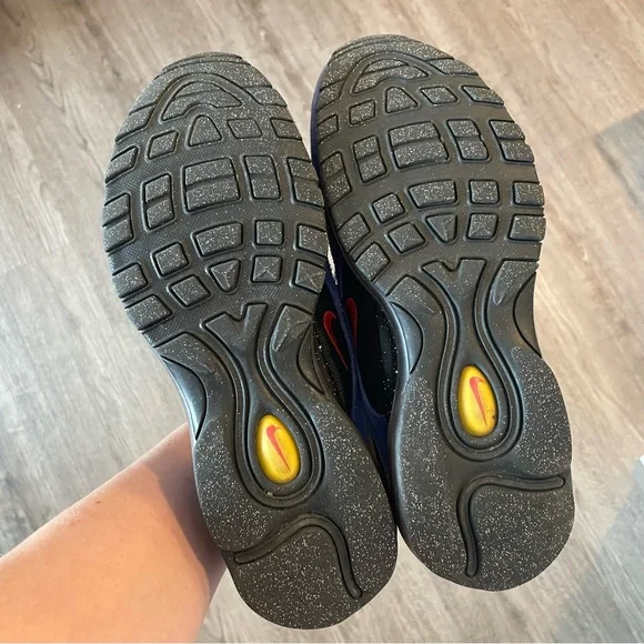 NIKE Air Max 97 ACG Terra Black Blue Yellow Sneakers DB4611-400 - Picture 12 of 13